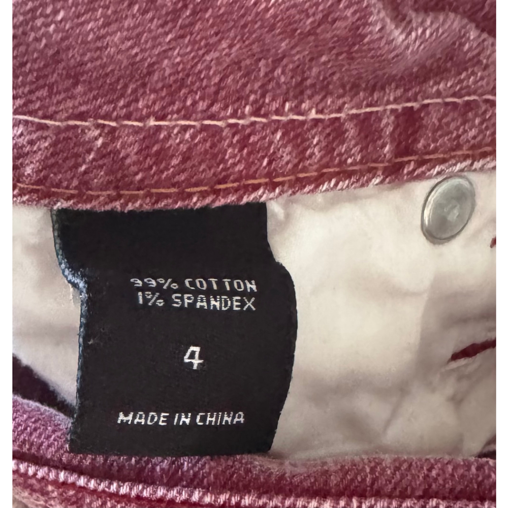 Women's London Jean Flare & Wide Leg Jeans Size 4 Burgundy - Picture 6 of 7